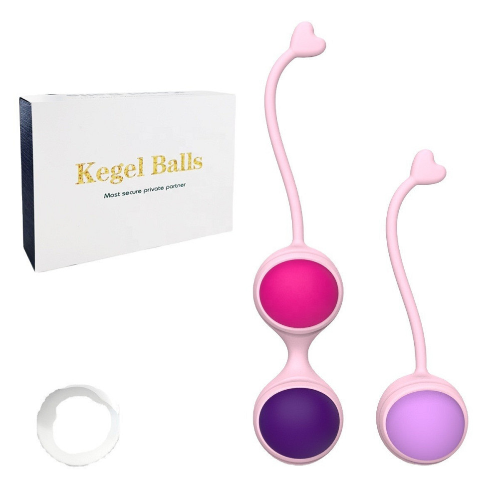 Набір вагінальних кульок Every Night Toys Lorinda рожевий з різнокольоровими кульками Sex Aura Київ - фото 8