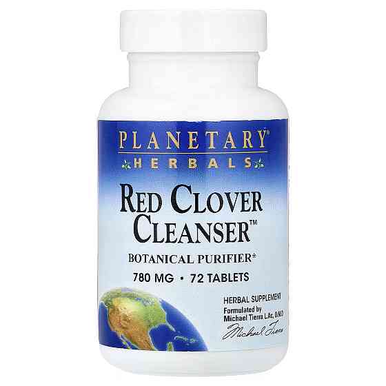 Добавка на основе красного клевера Planetary Herbals Red Clover Cleanser™, 72 Tablets Луцк
