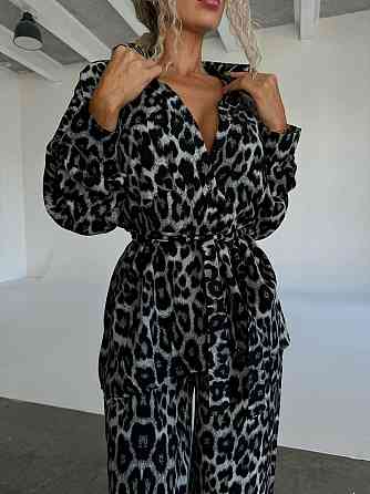 Жіночий стильний повсякденний костюм натуралний штапель Одеса