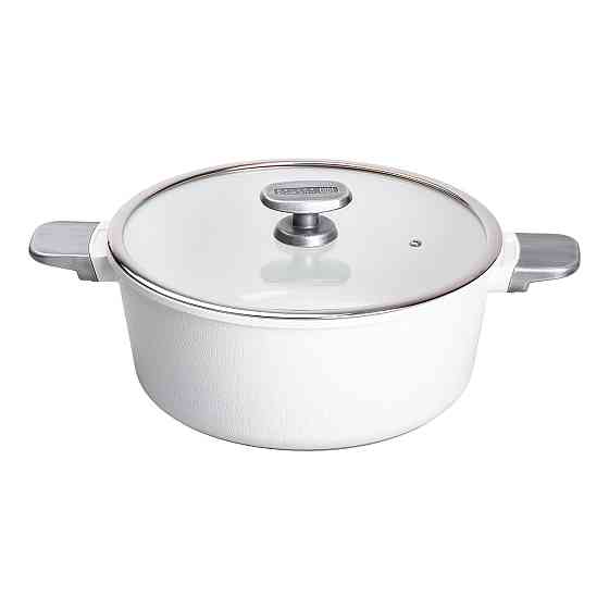 MGC Алюмінієва каструля з керамічним покриттям антипригарним 7.7 л Ø 30 см біла MGC HP-4-455W Коломыя