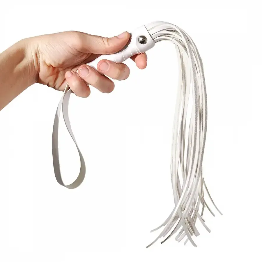 Батіг Flogger Art of Sex, Білий Львів - фото 3