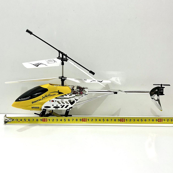 Вертоліт на радіокеруванні з гіроскопом підсвічування пульт Жовтий (BR6608) Чернігів - фото 3