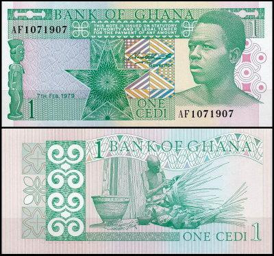 Гана / Ghana 1 Cedi 1979 Pick 17а UNC Полтава - изображение 1