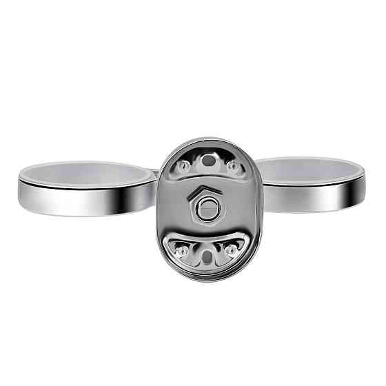 Стакан с держателем Lidz Oreo 0402 двойной настенный (матовое стекло) LDORE0402CRM22164 Chrome Киев