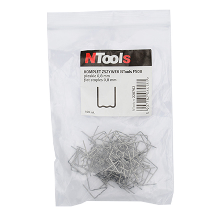 Набір скоб плоских для зварювання NTools 