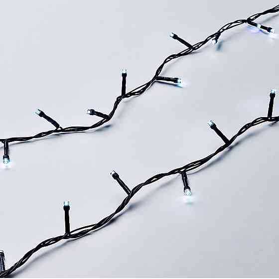 Garlando Новорічна гірлянда кімнатна нитка 22 м 220 LED чорний провід Білий W220LED22MBW Коломия