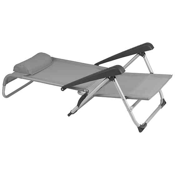 Кресло раскладное Bo-Camp Saint-Tropez Grey (1204796) Вінниця