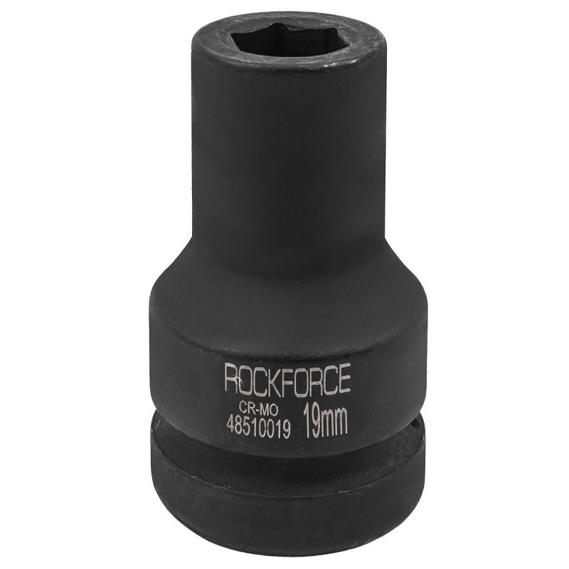 Головка ударна глибока 1'' 6-гранна 19мм RockFORCE RF-48510019 Одесса - изображение 1