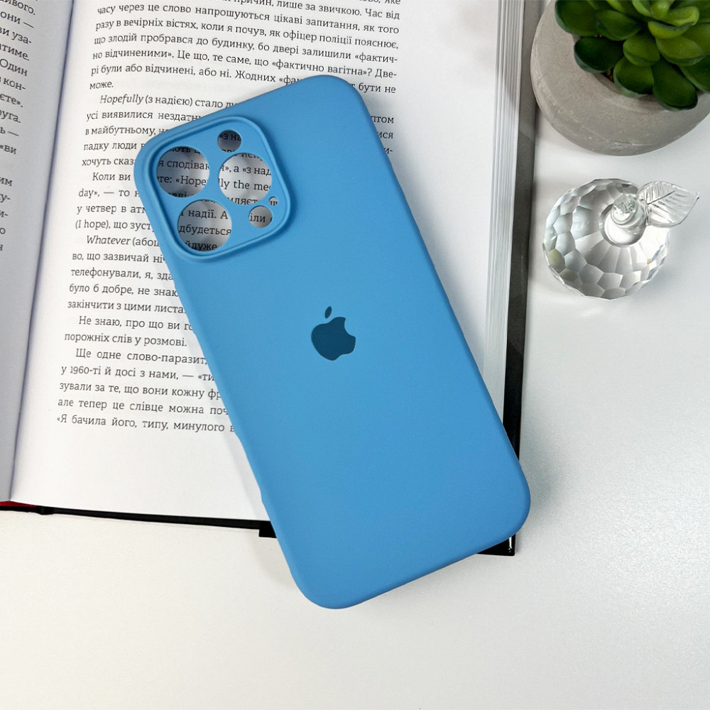 Чохол для смартфона Silicone Full Case AA Camera Protect for Apple iPhone 16 Pro Max 49,Cornflower Київ - фото 3