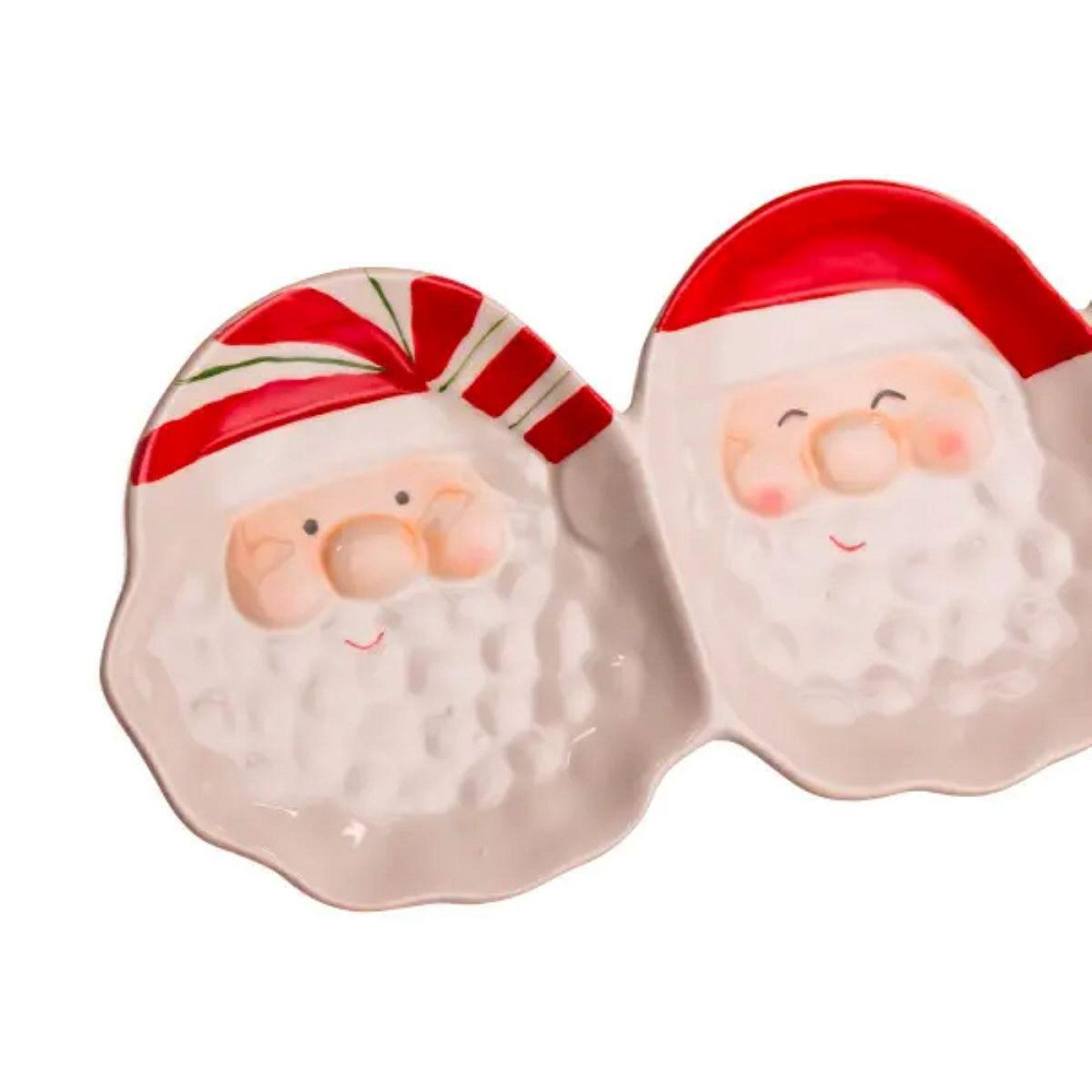 Блюдо сервірувальне новорічне для закусок Santa Claus 33.5×12.5 (см) з порцеляни CR-1-33 Київ - фото 8