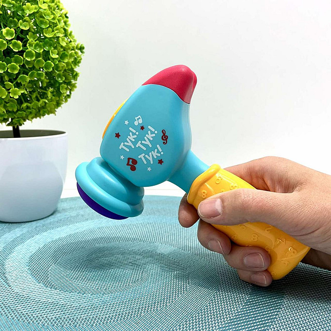 Молоточок розвиваючий Limo Toy музичний українське озвучення Блакитний (FT 0031) Чернигов - изображение 5