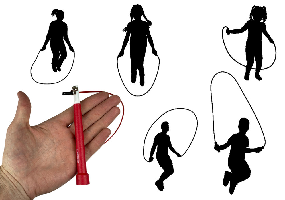 EasyFit Швидкісна скакалка EasyFit Speed Cable Rope 3 м зі стальним тросом червона Коломия - фото 3