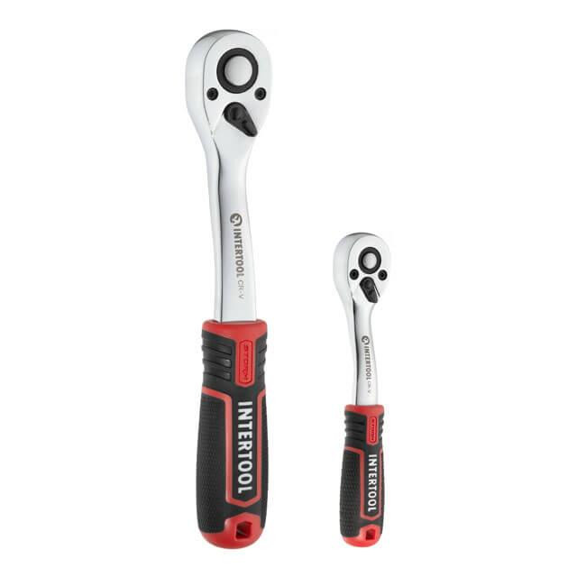 Набір інструментів INTERTOOL 1/2 "& 1/4", 73 од., Cr-V STORM - зручний набір у надійному кейсі Львів - фото 2