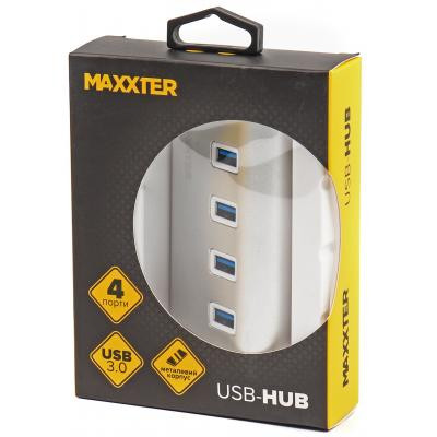 Концентратор Maxxter USB 3.0 Type-A 4 ports silver (HU3A-4P-01) Вінниця - фото 4