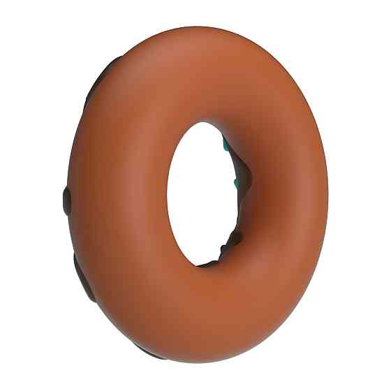 Ерекційне кільце Pretty Love - Choco Super Donut Silicone Cock Ring, BI-210344 Sex Aura Київ
