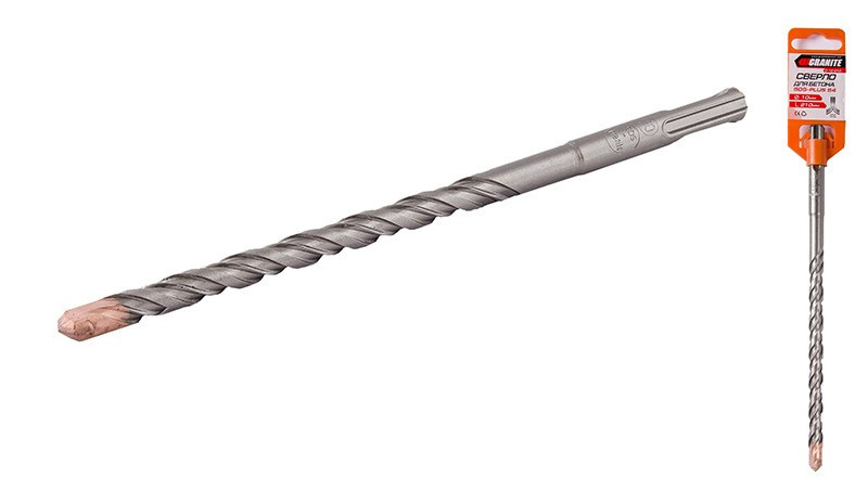 Сверло для бетона GRANITE SDS-PLUS S4 10х210 мм 0-10-210 Ровно - изображение 1