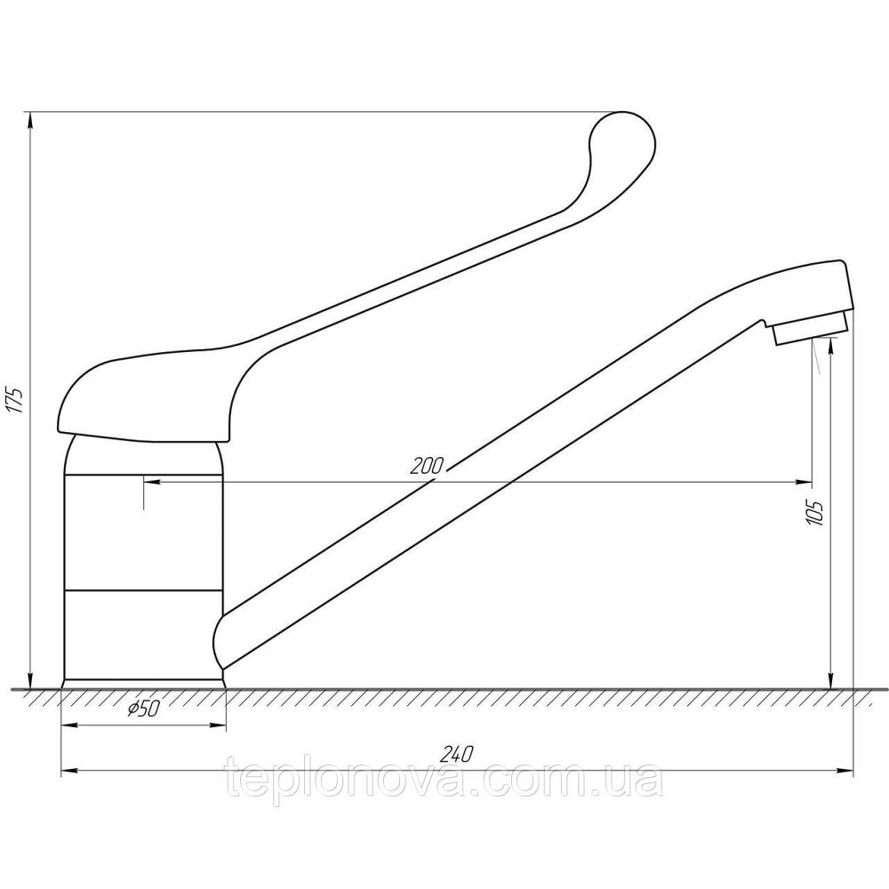 Смеситель для кухни Globus Lux CLINIC GLCA-1033 Черновцы - изображение 3