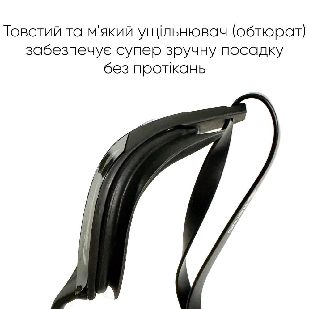 Окуляри для плавання Renvo Alat Pro Уні Anti-fog Чорний OSFM (2SG610-0106) Киев - изображение 2