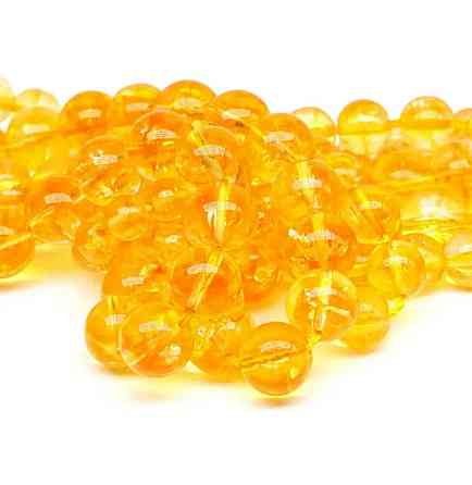 Бусины из натурального цитрина для украшений и рукоделия Киев