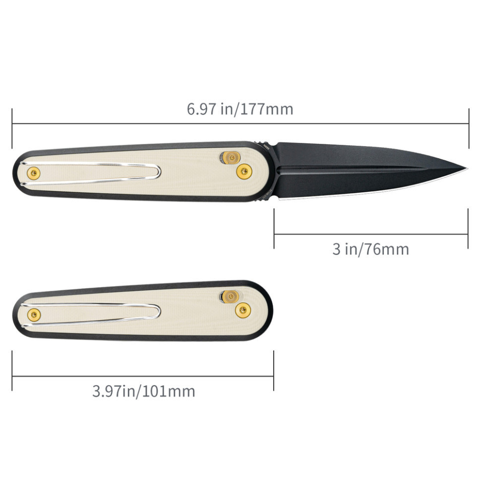 Нож складной SRM Twin 251MB-GT2, белый Киев - изображение 9