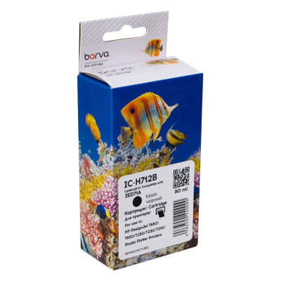 Картридж Barva HP 712 (3ED70A/3ED71A) 80 мл, black (IC-H712B) Вінниця - фото 1