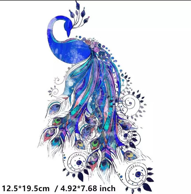 Термонаклейка на одежду Павлин Киев - изображение 1