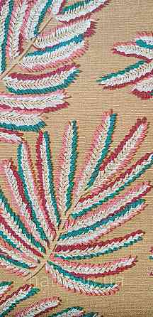 Шпалери вінілові на флізеліні Rasch Clasik 0,53х10 листя гілки яскраві на жовтому Київ