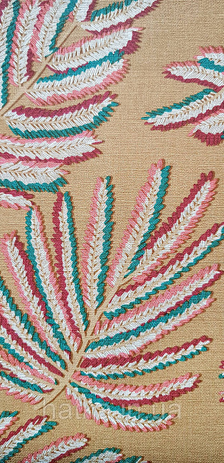 Шпалери вінілові на флізеліні Rasch Clasik 0,53х10 листя гілки яскраві на жовтому Київ - фото 3