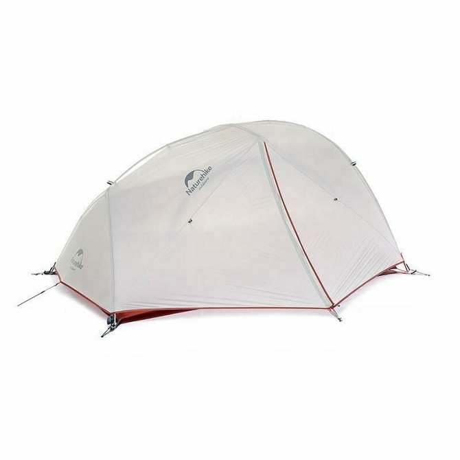 Намет надлегкий двомісний  з футпринтом Naturehike Star-River 2 Updated NH17T012-T, 20D, сіро-червон Київ - фото 1