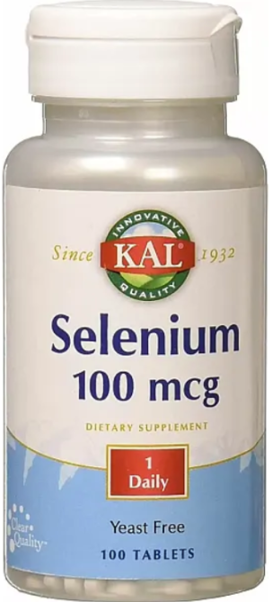 Селен KAL Selenium 100 таб без дрожжей Киев - изображение 1