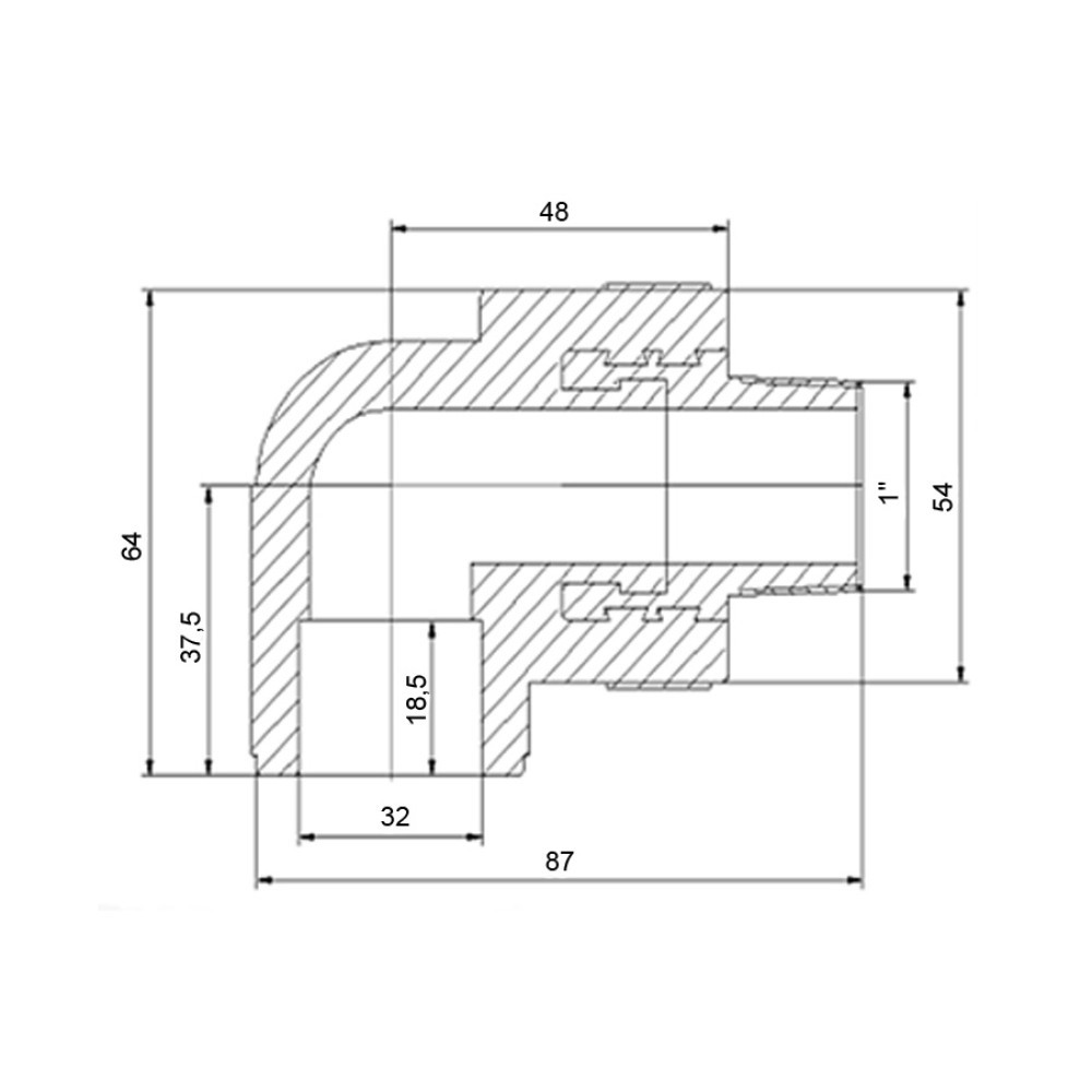 Куточок PPR Blue Ocean 32х1", 90° НР Київ - фото 2