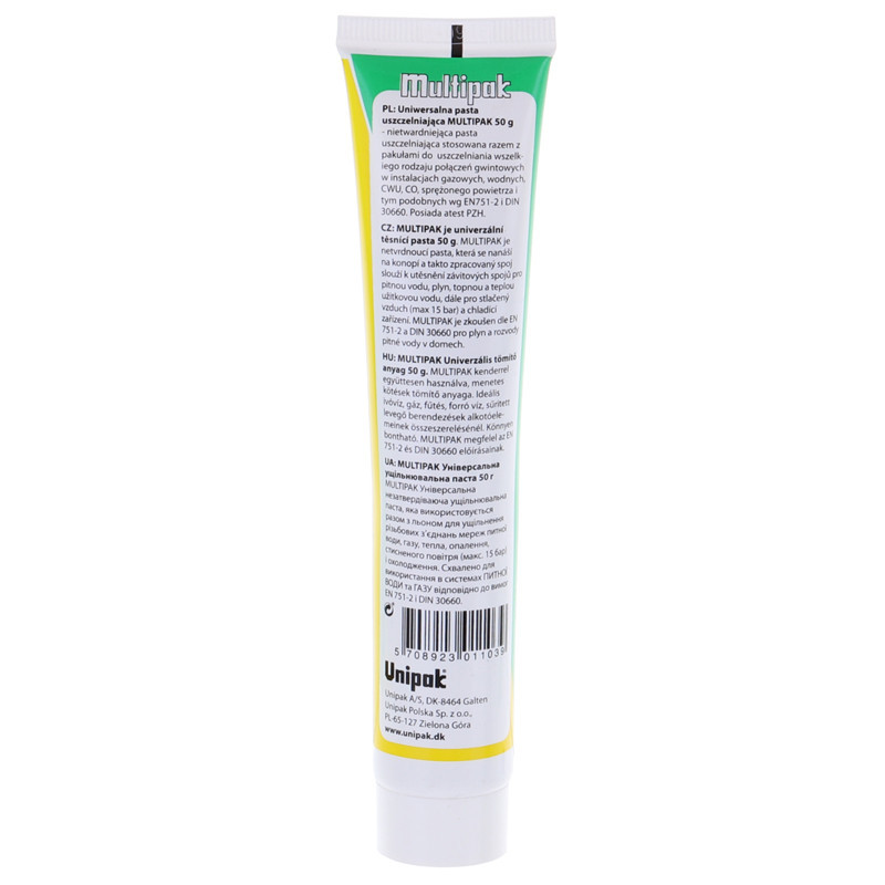 Паста для ущільнення різьбових з'єднань Unipak Multipak 50г (в тюбику) (UP0582) Київ - фото 2