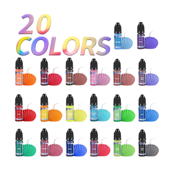 Олійні рідкі барвники для виготовлення свічок і мила, 20 кольорів, набір рідких пігментів Кам'янець-Подільський