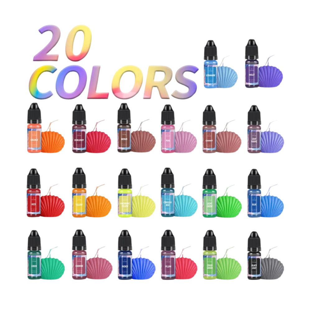 Олійні рідкі барвники для виготовлення свічок і мила, 20 кольорів, набір рідких пігментів Кам'янець-Подільський - фото 2