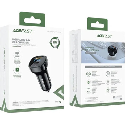 Зарядний пристрій Acefast 2xUSB 66W (USB-C + USB-A) B4 with digital display (6974316280392) Вінниця - фото 6