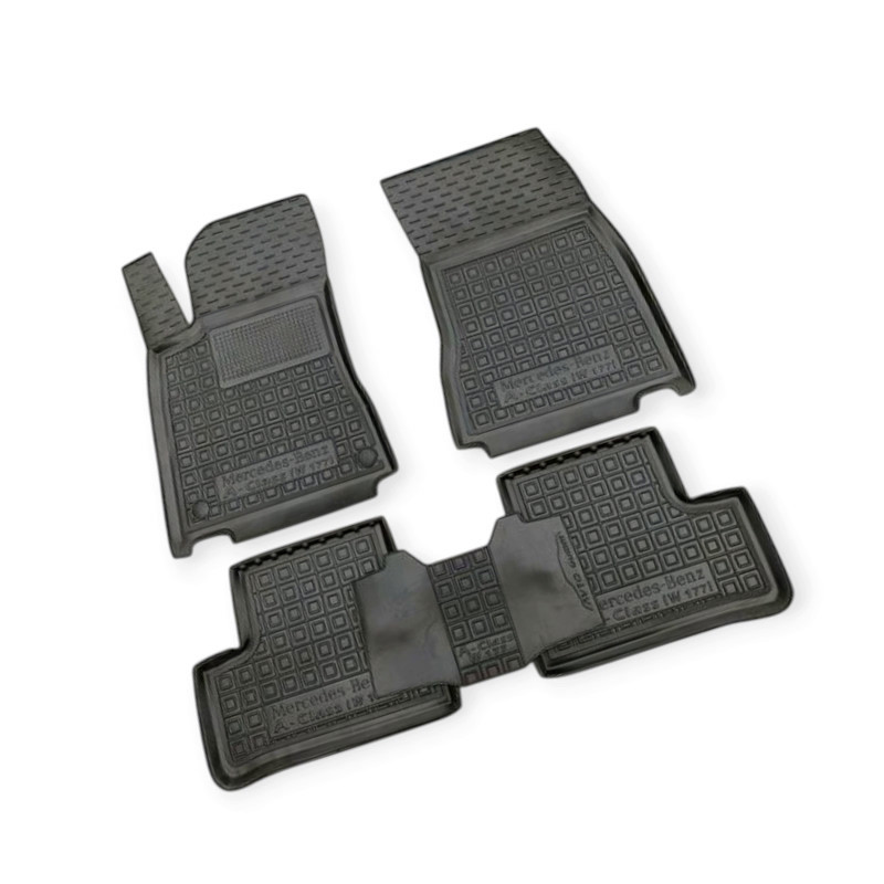 Коврики Мерседес w177 (а-class) 2018-> борт 2,5см, с перемычкой салона Мукачево - изображение 1