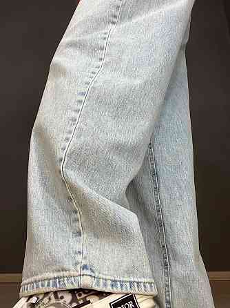 Джинсы женские I8 52452 SKATER jeans широкие бананы с высокой посадкой светло-голубые, светло-голубо Одесса