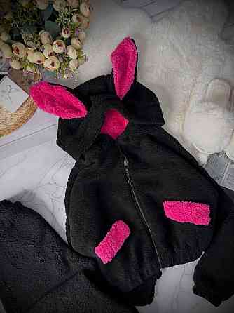 Жіноча повсякденна домашня плюшева піжама з вушками з турецького м'якого хутра Teddy Одеса