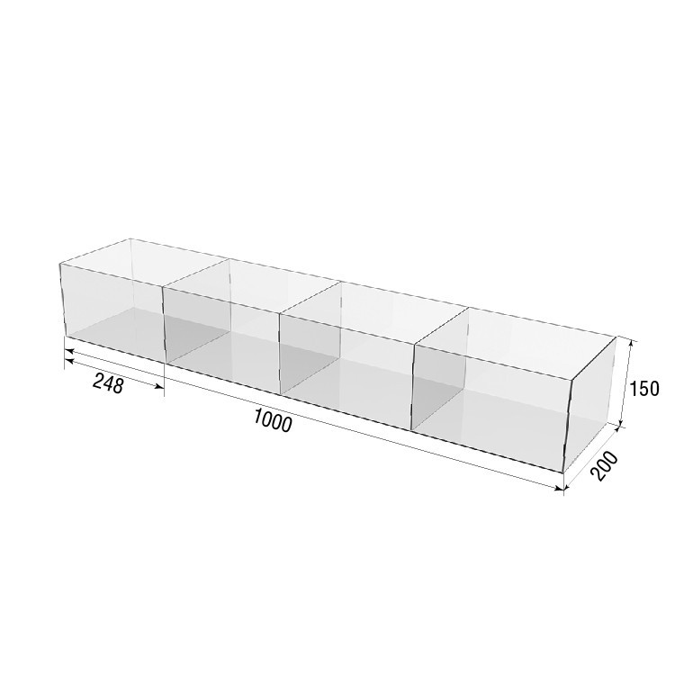 Диспенсер EKOSTAR для канфет, снеков, орехов, сухофруктов 4 ячейки Киев - изображение 4