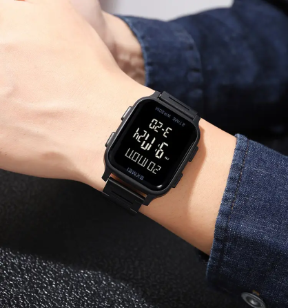 Чоловічий наручний годинник Skmei 1859 на браслеті (Чорний) Київ