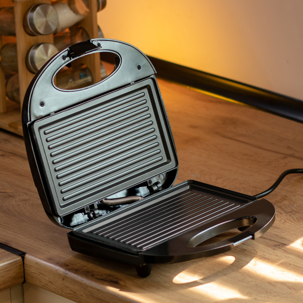 Електрогриль з антипригарним покриттям, термостатом і захистом від перегріву 750 Вт Sokany SK-116 Київ - фото 8