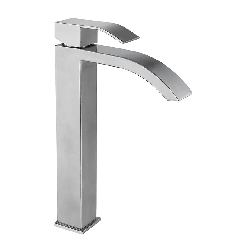 Смеситель для умывальника Mixxus AMA-001-High из нержавеющей стали SUS304 — надёжность и стиль в ванной Харьков - изображение 1