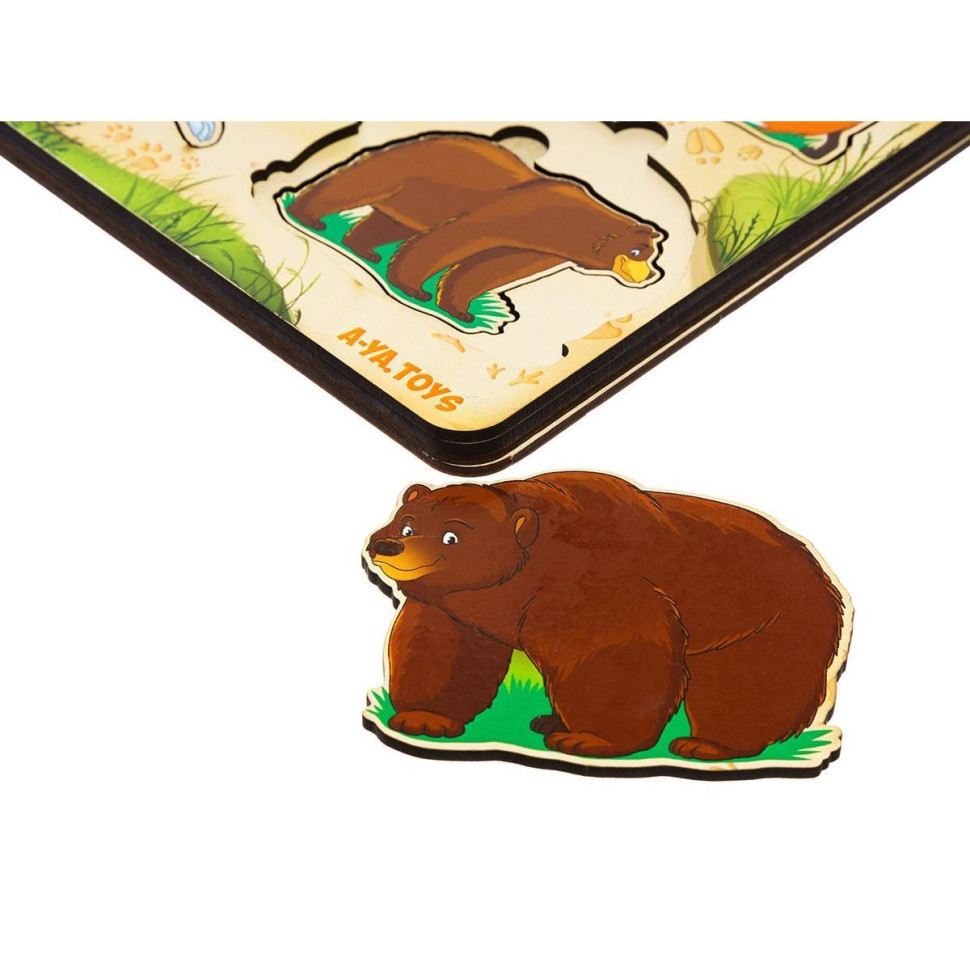 Деревянный пазл-вкладыш 