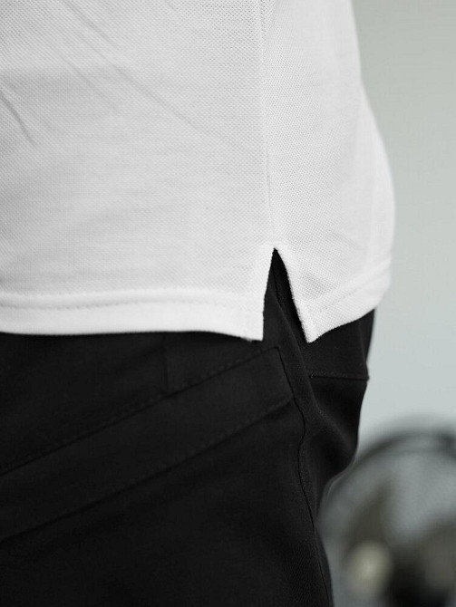 Белое базовое мужское поло веса/лето Pobedov Royal Киев - изображение 2