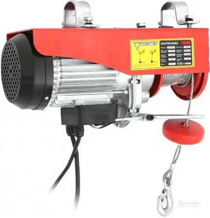 Электрический тельфер Forte FPA 500, 250/500 кг, трос 12 м, 1020 Вт Киев