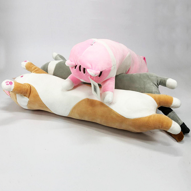 Кот батон оригинал, Подушка кот батон детская, Подушки игрушки для детей Мягкий пушистый ED-51 Львов - изображение 13