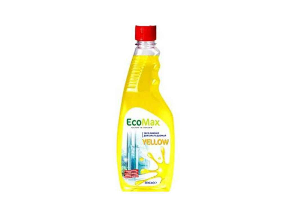 Засіб мийний д/скла та дзеркал 500мл (запаска) YELLOW ТМ EcoMax Київ - фото 1