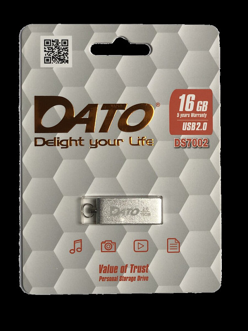 Flash DATO USB 2.0 DS7002 16Gb silver Киев - изображение 1