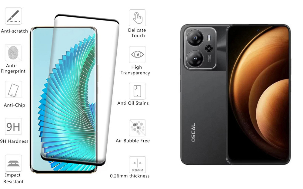 Захисне скло HyperGlass Pro для Blackview Oscal Tiger 13 – максимальна чутливість та захист Київ - фото 2