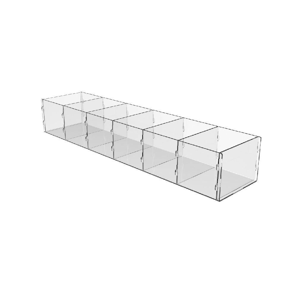 Коробка акриловая EKOSTAR 6 ячеек 450х100х70 Киев - изображение 1